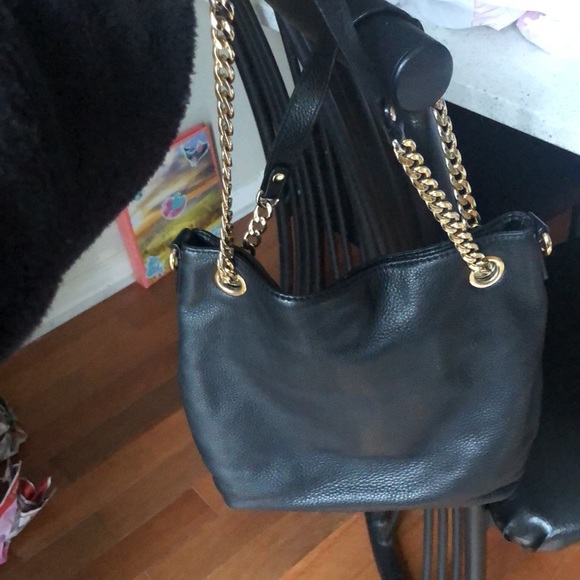 Michael Kors black leather purse - Picture 3 of 5